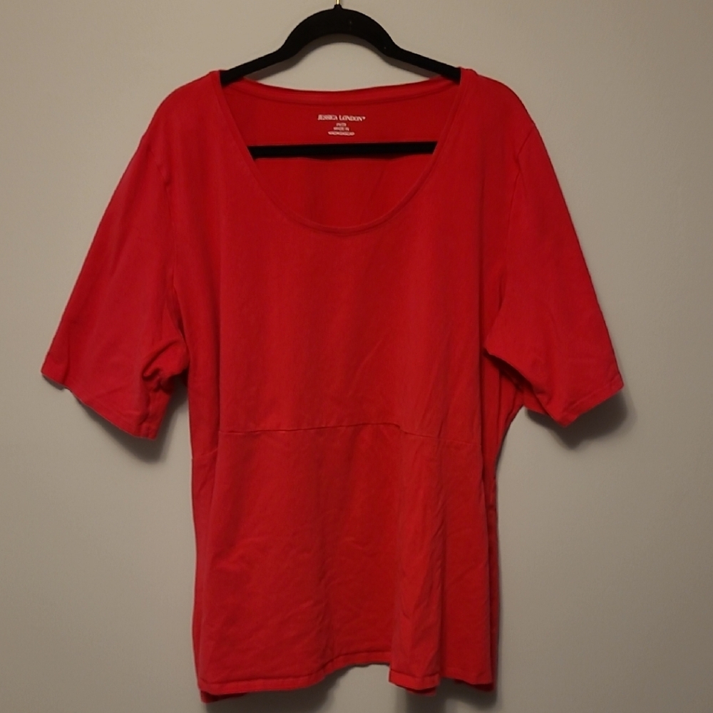 Women's Hot Pink Jessica London 26/28 Tunic Top